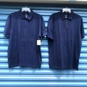 Jersey Polo Style Shirt . Size: Extra Large {46-48} . {2} Shirts Casual or Work